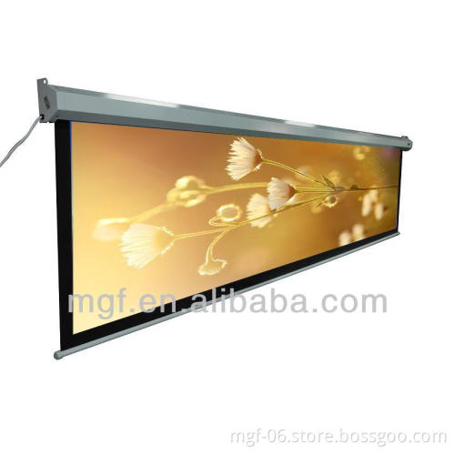 Tubular Motor Electric Projector Screen with hexagon casing